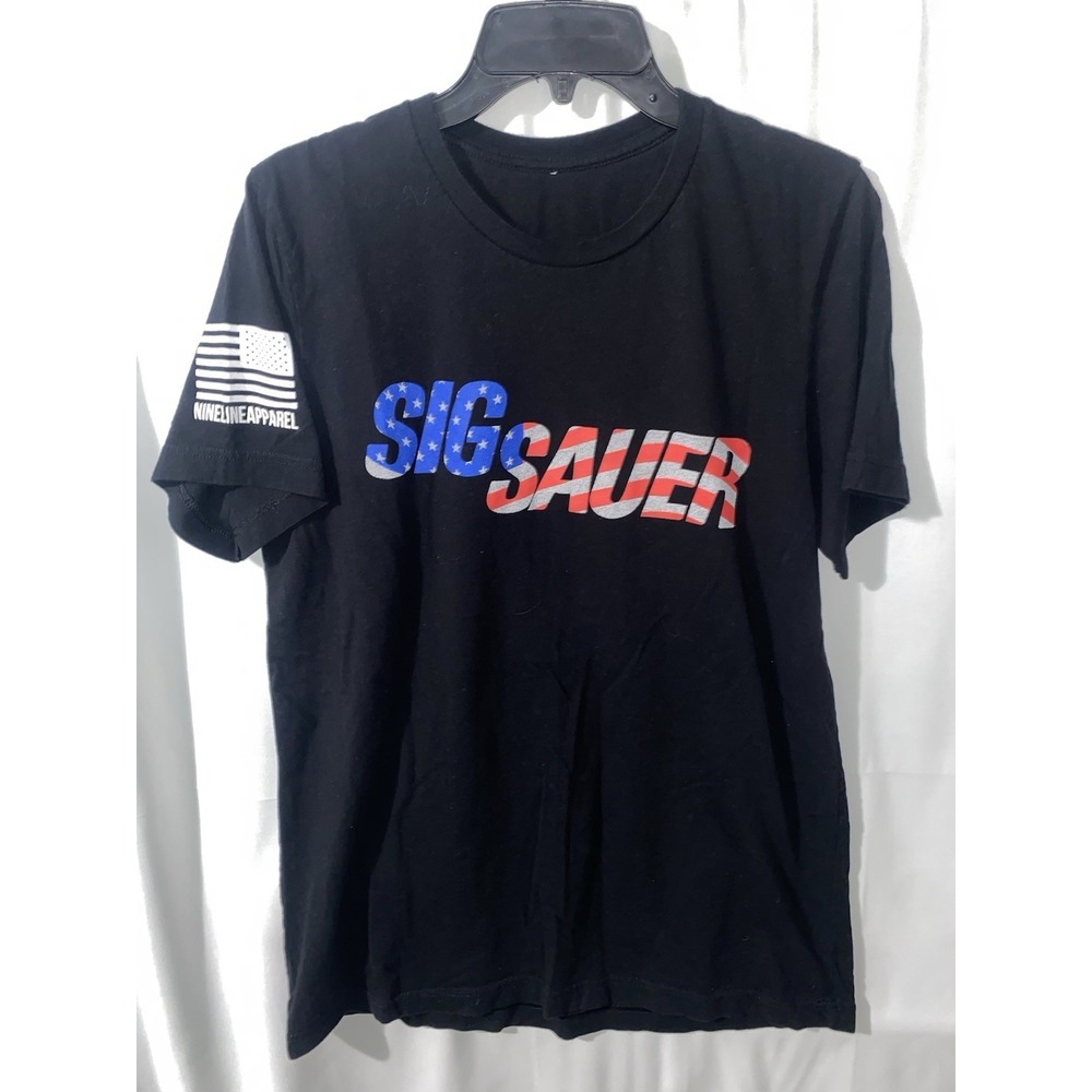 Sig Sauer USA Flag T Shirt Nine Line Apparel Mens Size Medium